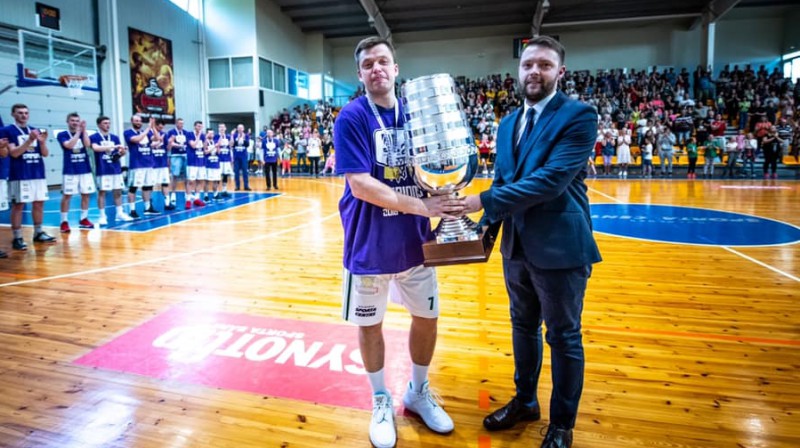 Raimonds Gabrāns un Edgars Bērziņš. Foto: Latvijas Basketbola savienība