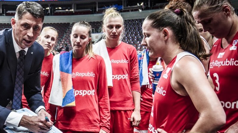 Čehijas izlase "Arēnā Rīga". Foto: fiba.basketball/womenseurobasket/2019