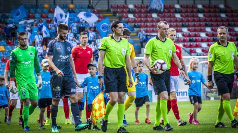 "Riga" savā "Skonto" stadionā. Foto: Nora Krevņeva-Baibakova