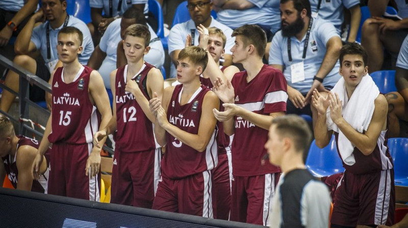 Latvijas U16 izlase. Foto: FIBA