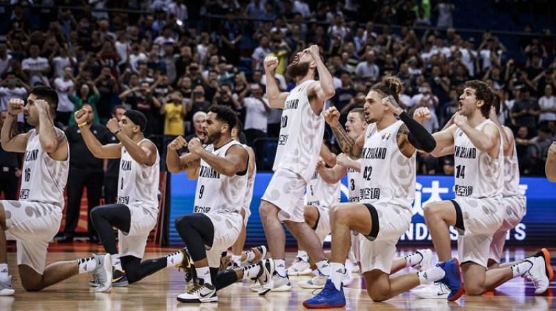 Tradicionālā "haka" nepalīdzēja Jaunzēlandei pieveikt Brazīliju. Foto: FIBA
