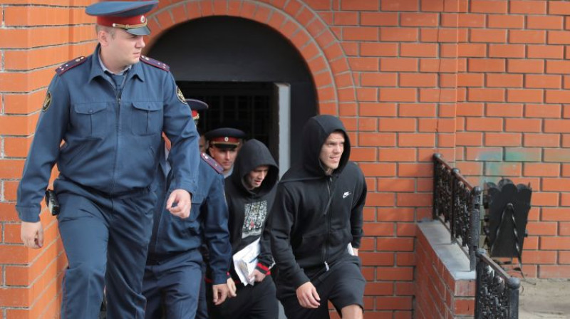 Aleksandrs Kokorins atstāj cietumu. Foto: Reuters/Scanpix