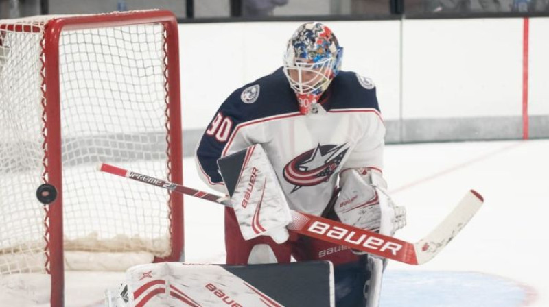 Elvis Merzļikins. Foto: Steven Ellis/The Hockey News