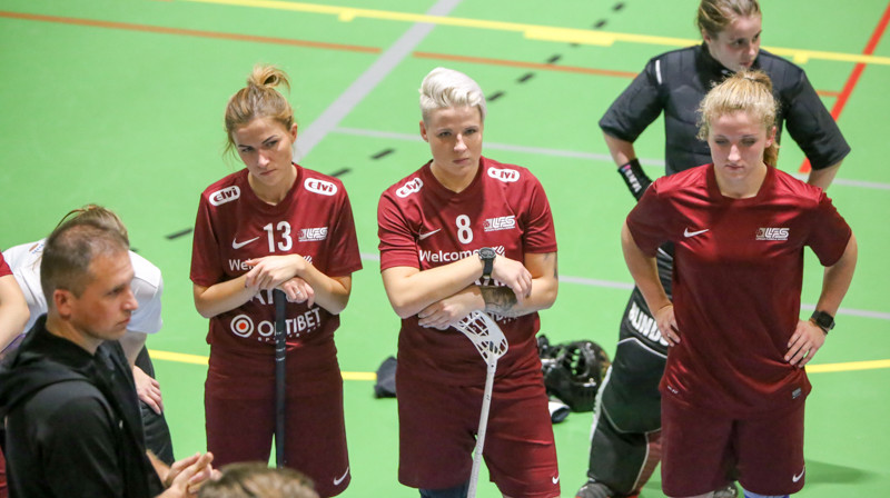 Latvijas izlase Novi Targā. Foto: Ritvars Raits, floorball.lv