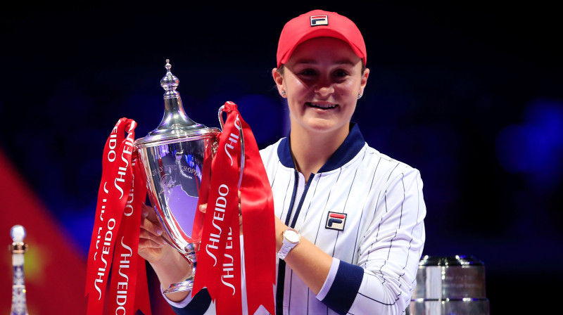 Ešlija Bārtija pērn uzvarēja Šeņdžeņā notikušajā "WTA Finals". Foto: Reuters/Scanpix