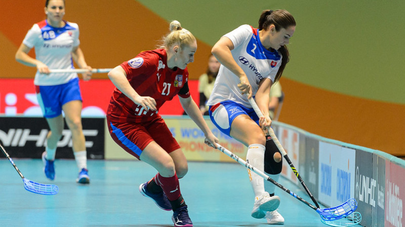 Čehijas izlase jau ir ceturtdaļfinālā, slovākietēm par vietu tur vēl jācīnās
Foto: IFF Floorball