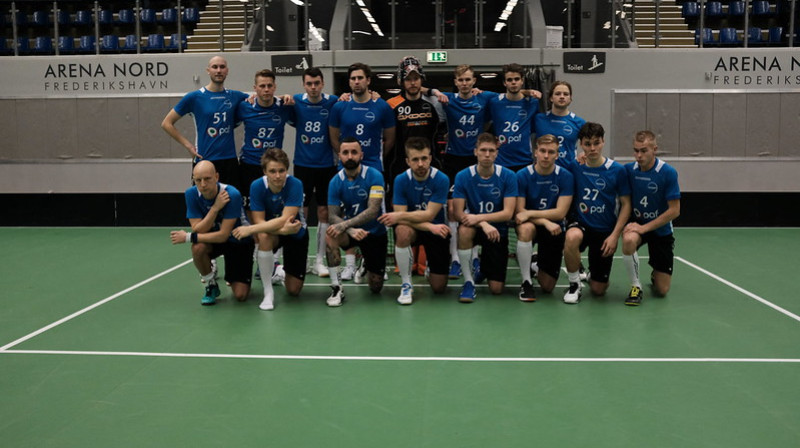 Igauņu florbolistu sejās prieku meklēt velti
Foto: IFF Floorball