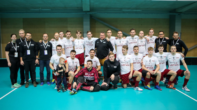 Latvijas vīriešu valstsvienība
Foto: IFF Floorball