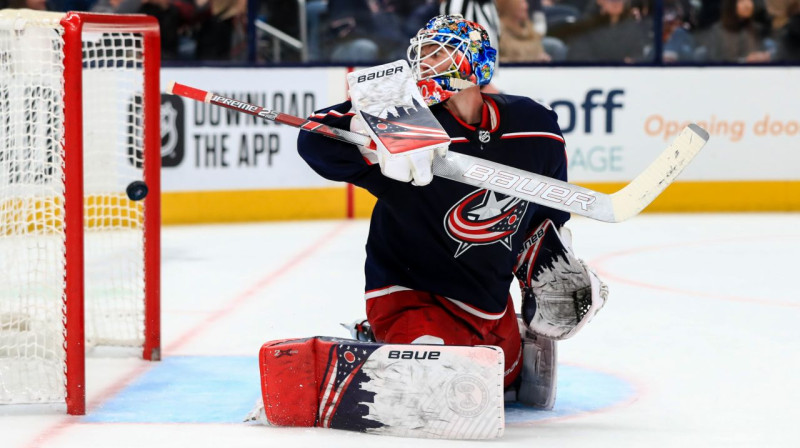 Elvis Merzļikins. Foto: USA Today Sports / Scanpix