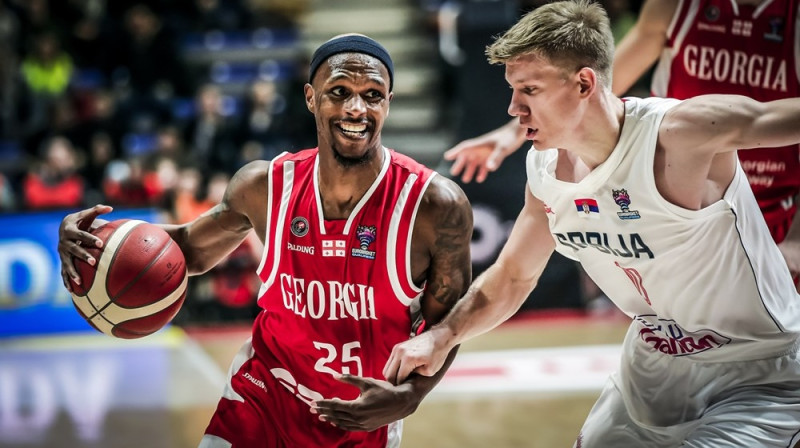 Tāduss Makfadens šovakar guva 33 punktus. Foto: FIBA