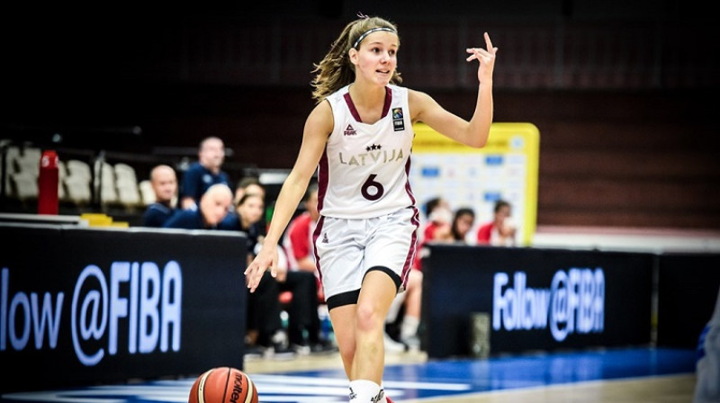 Una Šteinharde 2019. gadā Klatovi. Foto: FIBA