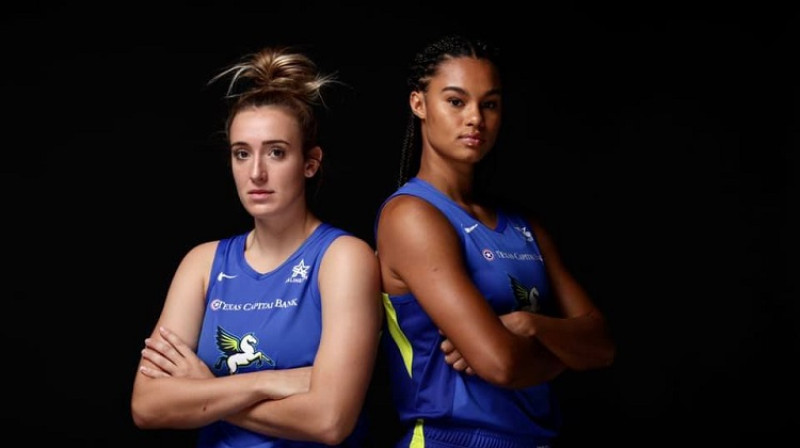 Marina Meibrija un Satu Saballi. Foto: Dallas Wings