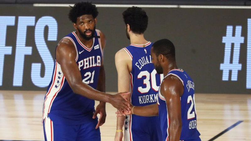 Filadelfijas "76ers". Foto: USA Today Sports/Scanpix