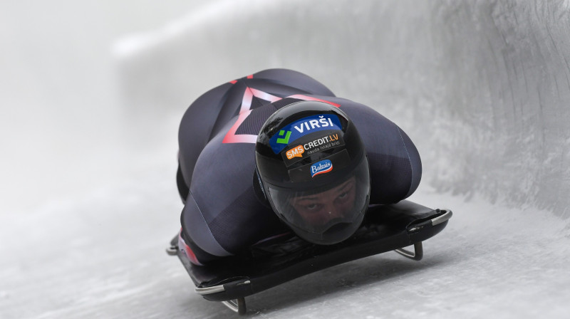 Martins Dukurs trases treniņos. Foto: Viesturs Lācis/IBSF