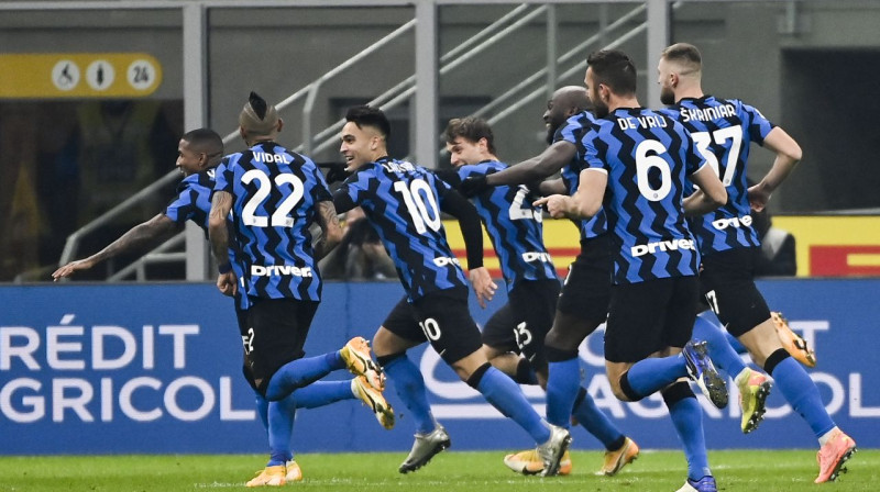 ''Inter'' svin otro vārtu guvumu. Foto: AFP/Scanpix