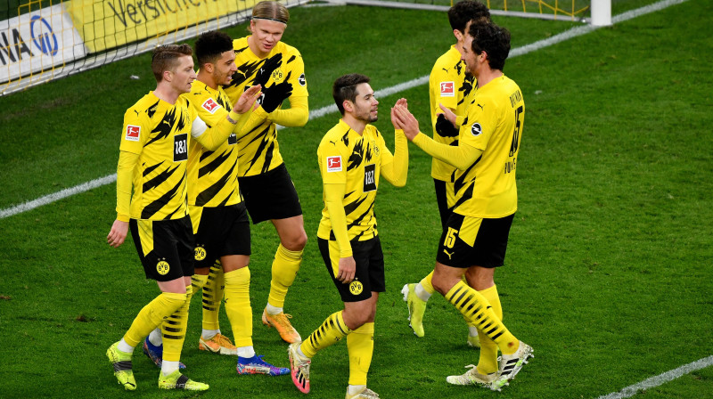 Dortmundes "Borussia" futbolisti. Foto: Ulrich Hufnagel / Hufnagel PR / POOL/Scanpix.ee