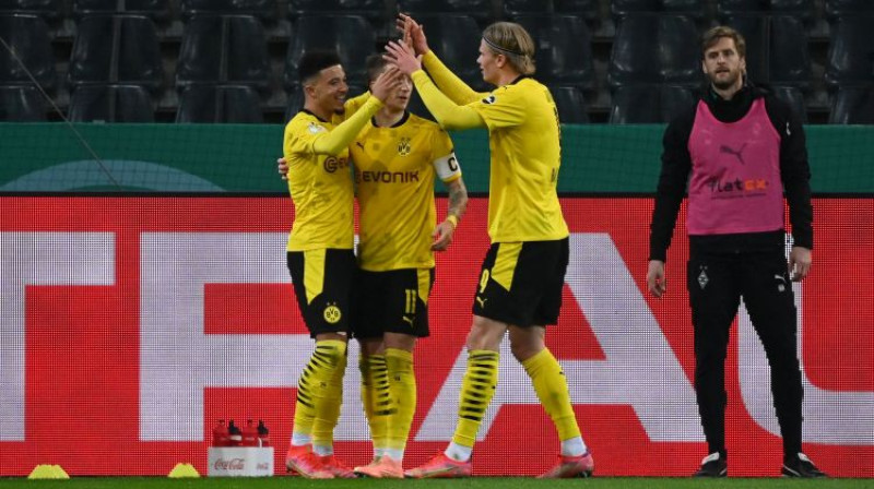 Dortmundes "Borussia" svin vārtu guvumu. Foto: AFP/Scanpix