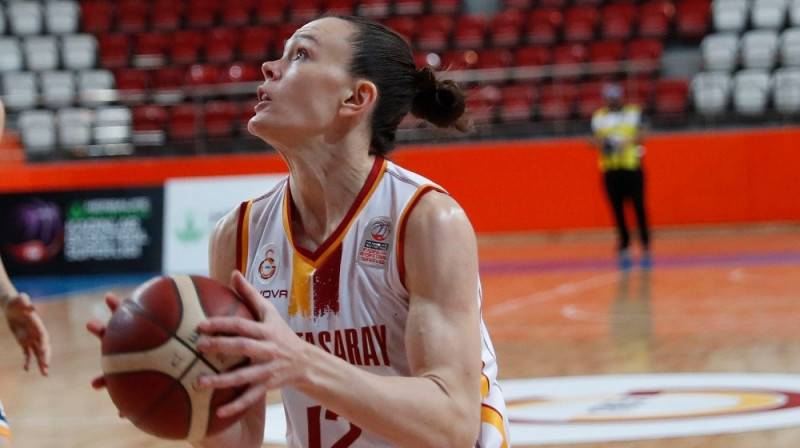 Anete Šteinberga un "Galatasaray": 21. uzvara Turcijas līgā. Foto: Galatasaray