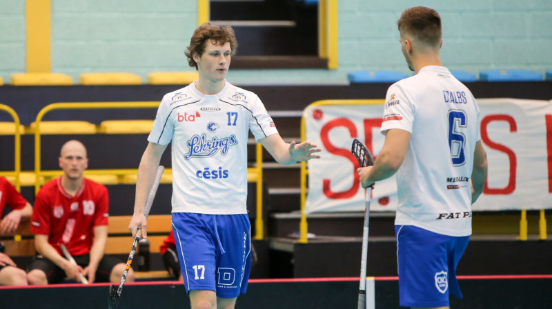 Jorens Malkavs (Cēsu "Lekrings"). Foto: Ritvars Raits, floorball.lv