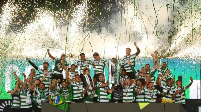 Lisabonas ''Sporting'' - 2020./2021. gada sezonas Portugāles čempione. Foto: AFP/Scanpix