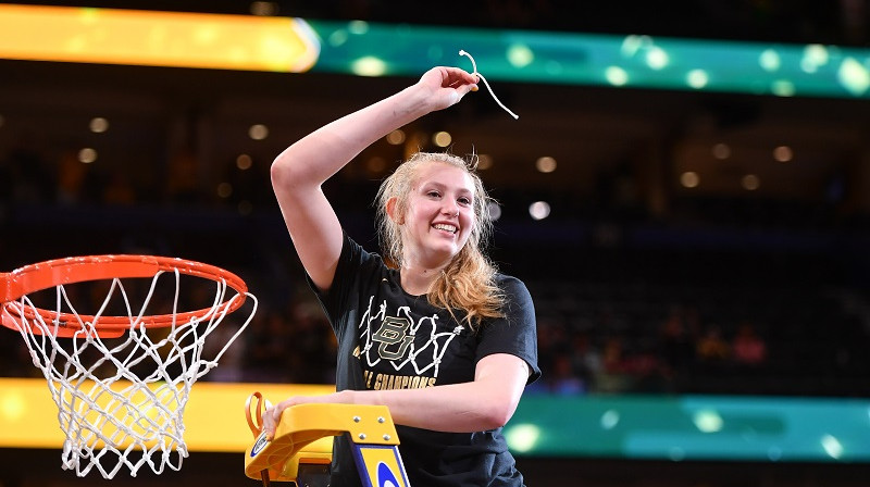 Lorena Koksa 2019. gada 7. aprīlī Tampā kļuva par NCAA čempioni "Baylor" rindās. Foto: USA Today/Scanpix