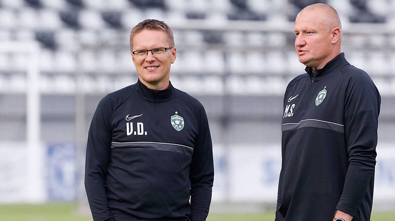 Valds Dambrausks un Mariuss Skinderis pirms "Ludogorets" kopā strādāja arī RFS. Foto: Ludogorets