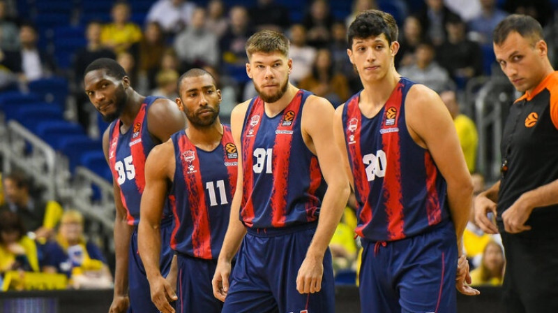 Vitorijas ''Baskonia'' sākumsastāvs. Foto: Imago Images/Scanpix