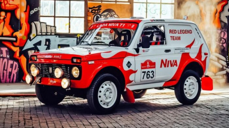 "Niva Red Legend Team" komandas 1984. gada "Ņiva". Foto: AvtoVAZ