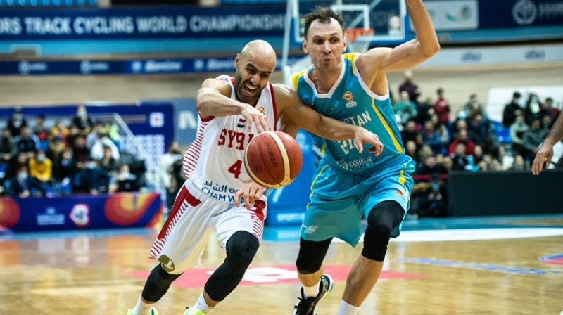 Kazahstāna pret Sīriju. Foto: FIBA