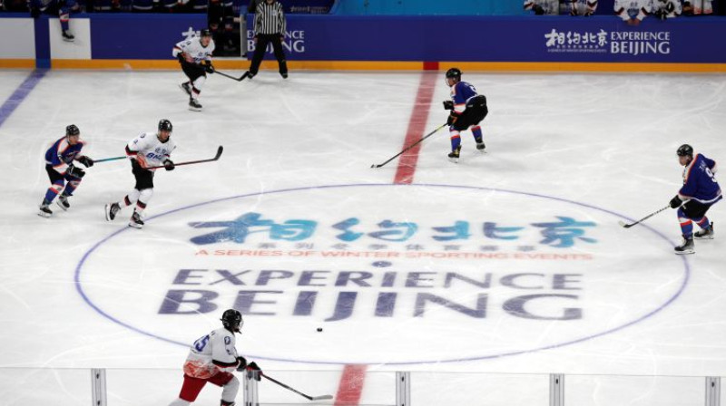 Olimpisko spēļu hokeja haļļu pārbaudes turnīrs. Foto: Reuters/Scanpix