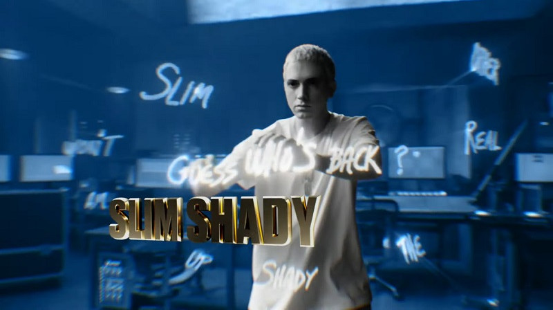 "Eminem" jeb "Slim Shady". Foto: ekrānšāviņš