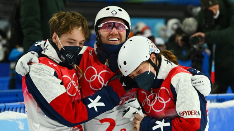 Kristofers Liliss, Džastins Šēnefelds un Ešlija Koldvela. Foto: Reuters/Scanpix