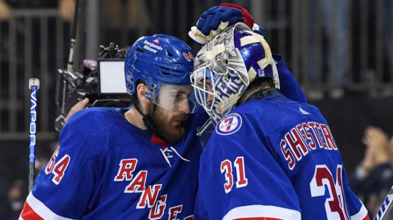 Tailers Mots sveic Igoru Šestjorkinu ar uzvaru. Foto: USA Today Sports/Scanpix