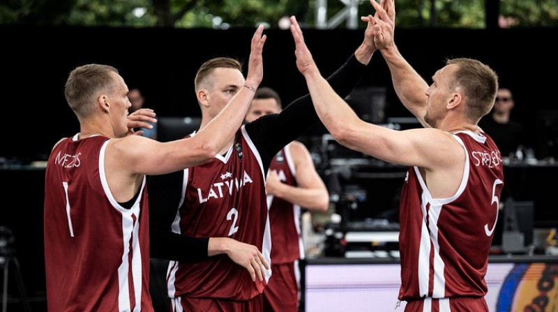 Latvijas 3x3 basketbolisti. Foto: FIBA