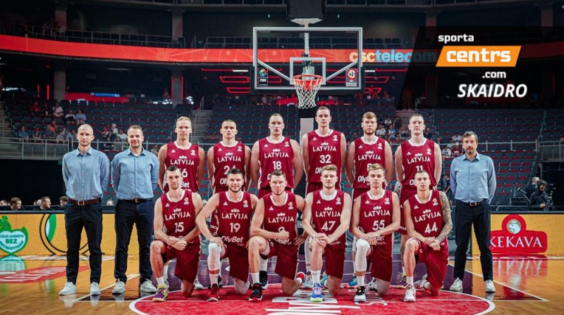 Latvijas vīriešu basketbola izlase. Foto: FIBA