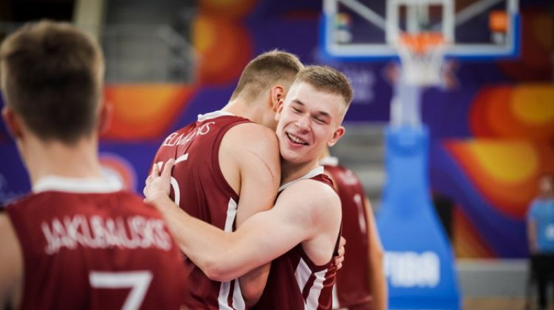 Latvijas U20 basketbola izlase. Foto: FIBA