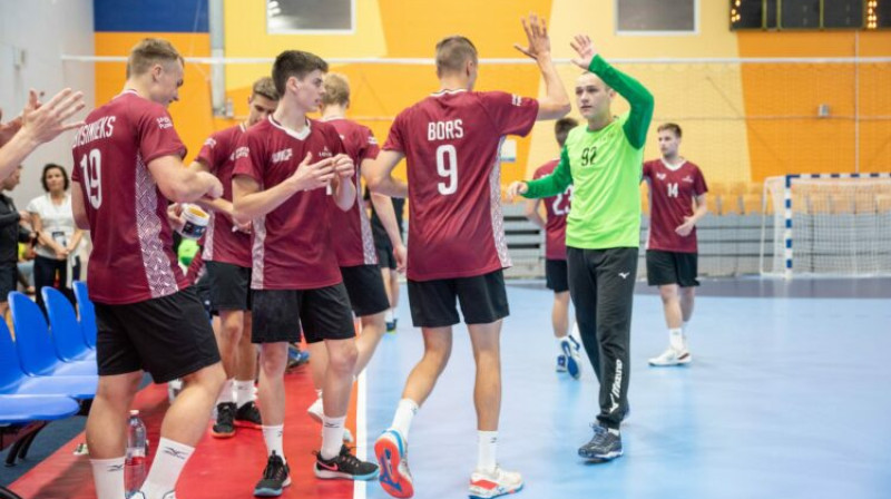 Latvijas U18 handbola izlase. Foto: handball.lv