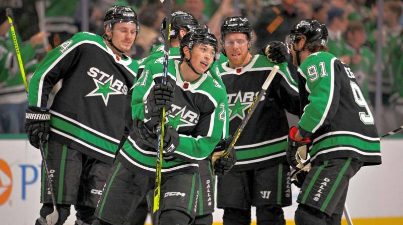 Dalasas "Stars" hokejisti. Foto: Jerome Miron/USA Today Sports/Scanpix