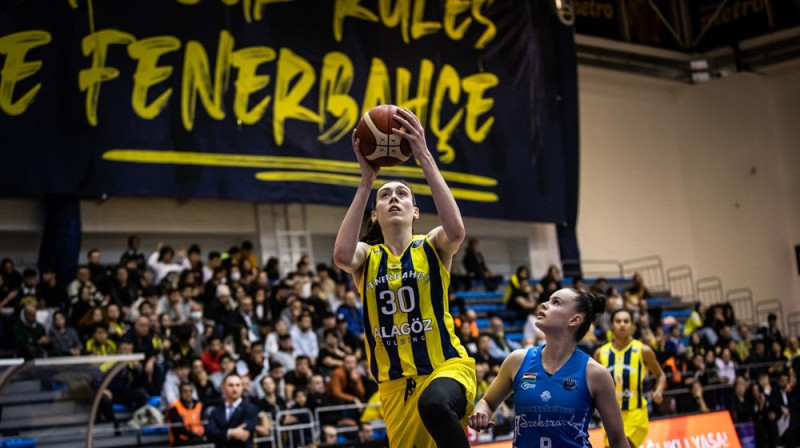 Breana Stjuarte 2023. gada 11. janvārī. Foto: EuroLeague Women