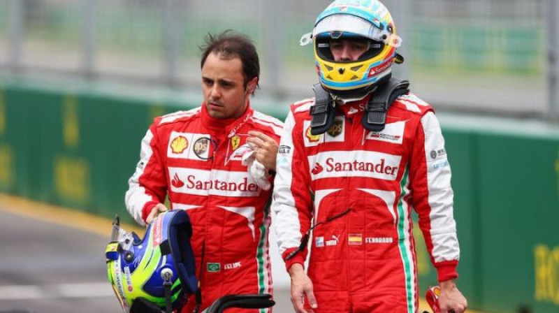 Felipe Masa un Fernando Alonso. Foto: Motorsport.com