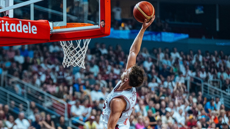Kristers Zoriks 2023. gada 16. augustā. Foto: FIBA