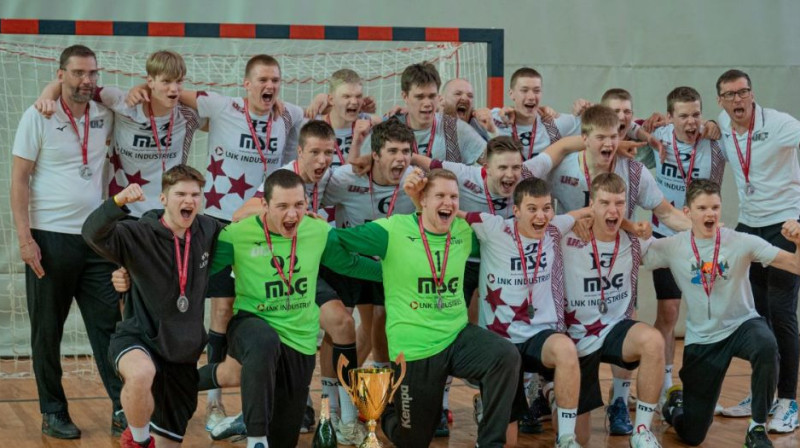 Murjāņu Sporta ģimnāzijas handbola komanda. Foto: handball.lv