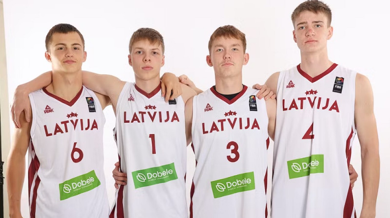 Latvijas U17 3x3 basketbola izlase. Foto: fiba3x3.com