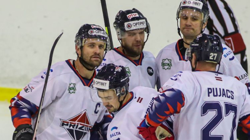 "Prizmas" hokejisti. Foto: Guntis Lazdāns/LHF