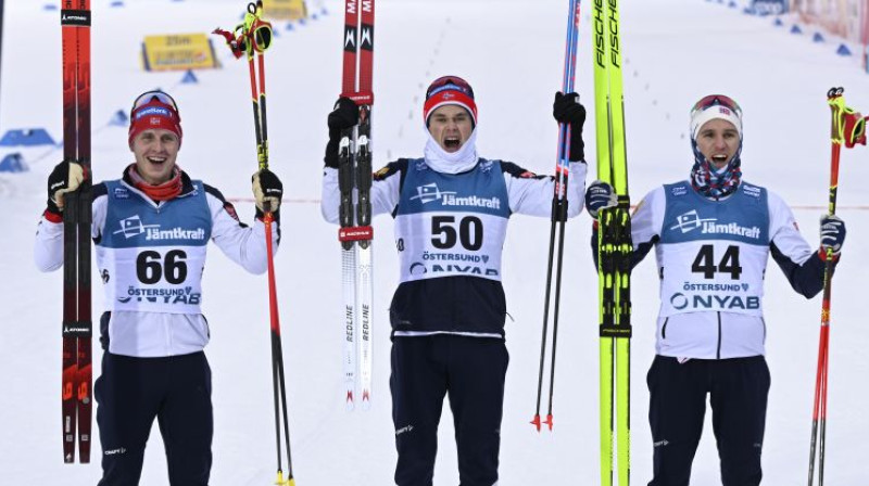 Labāko trijnieks no Norvēģijas. Foto: EPA/Scanpix