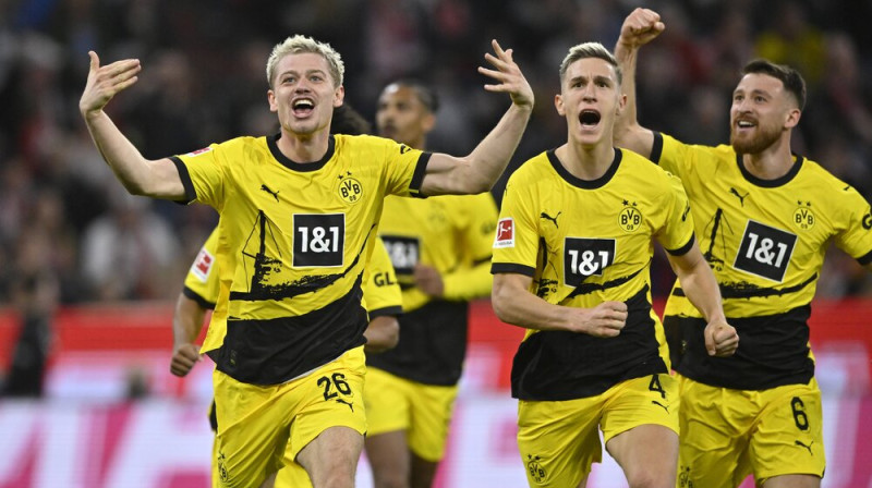 Dortmundes "Borussia" futbolisti. Foto: IMAGO/Scanpix