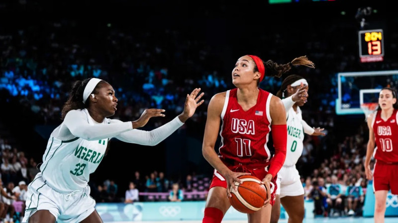 Nafisa Koljera 2024. gada 7. augustā Parīzē. Foto: FIBA