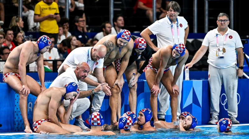 Horvātijas ūdenspolo valstsvienība. Foto: Hrvatski vaterpolski savez