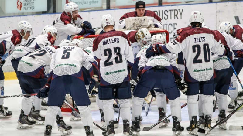 "Zemgale"/LBTU hokejisti Foto: Latvijas Hokeja federācija