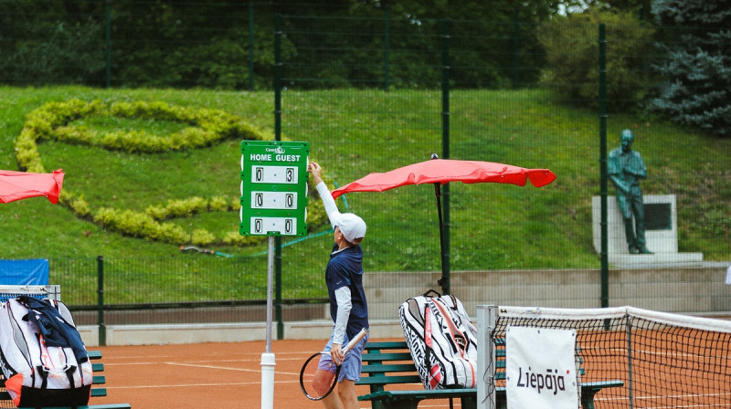 Tenisa laukums Liepājā. Foto: Mārtiņš Vējš, Liepājas Tenisa sporta skola